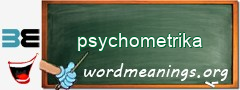 WordMeaning blackboard for psychometrika